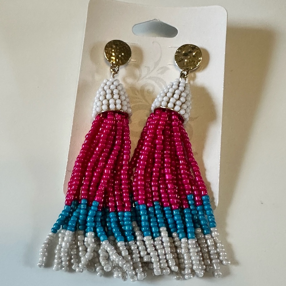 Seed bead earrings